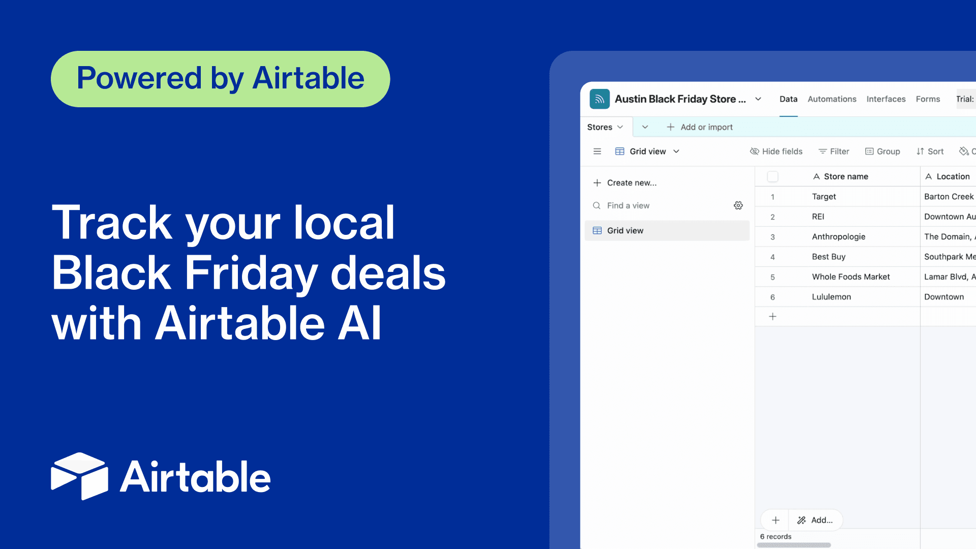 Track local store deals