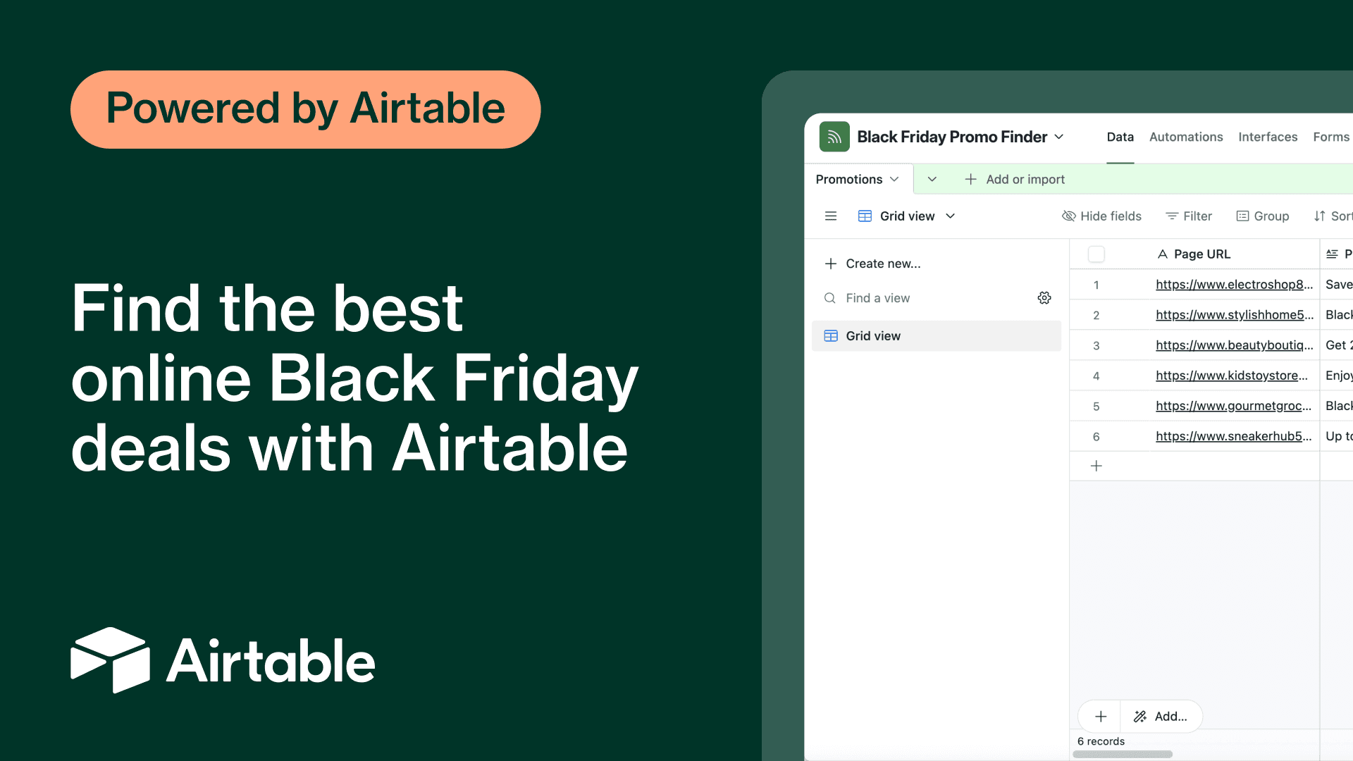 Compare online promotions