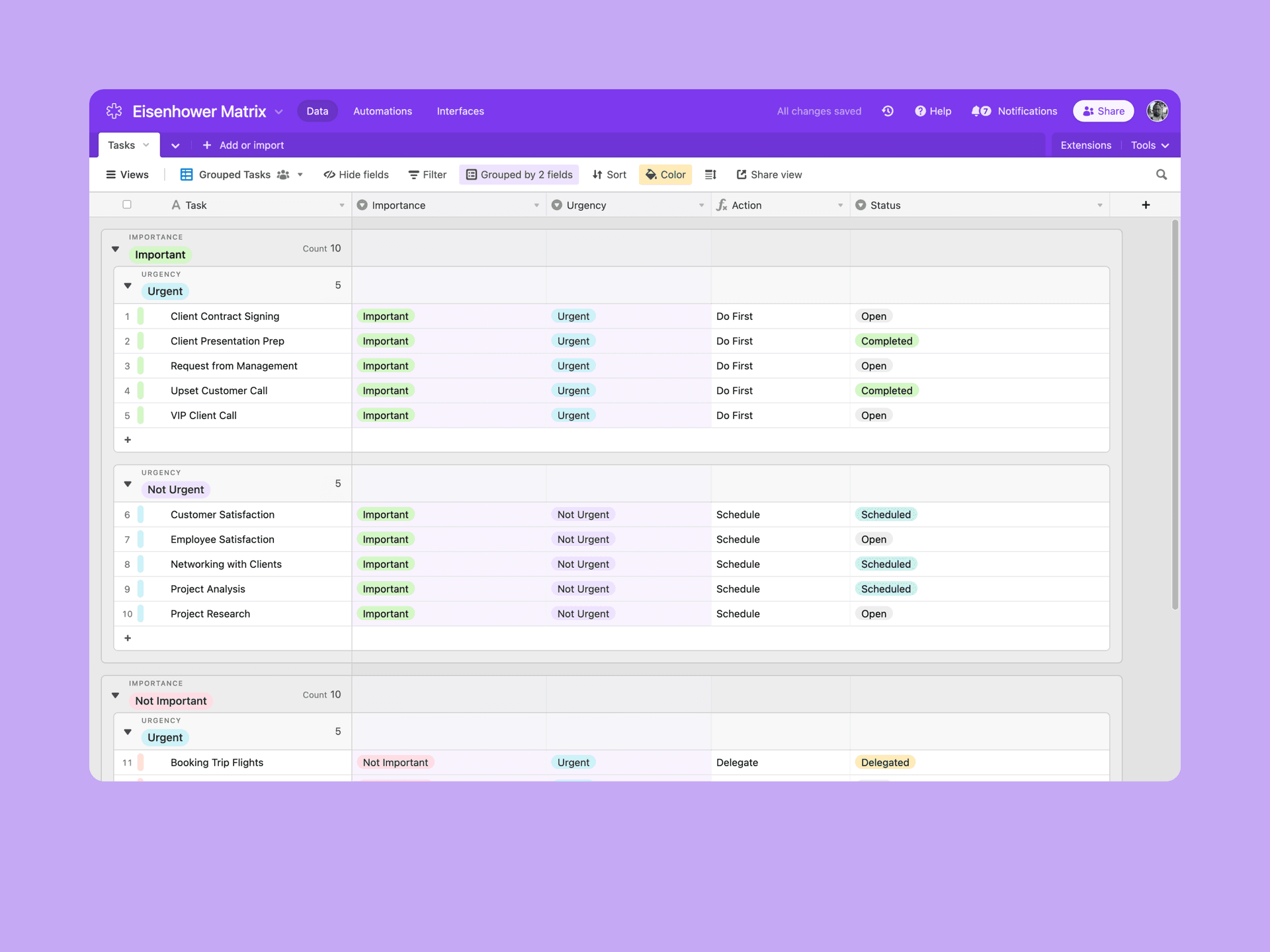 Organize, prioritize and track your outstanding tasks with ease